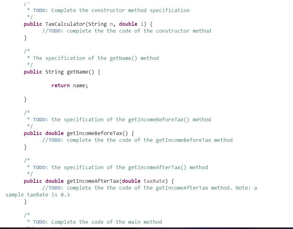 Solved You need to implement a simple Java class named | Chegg.com
