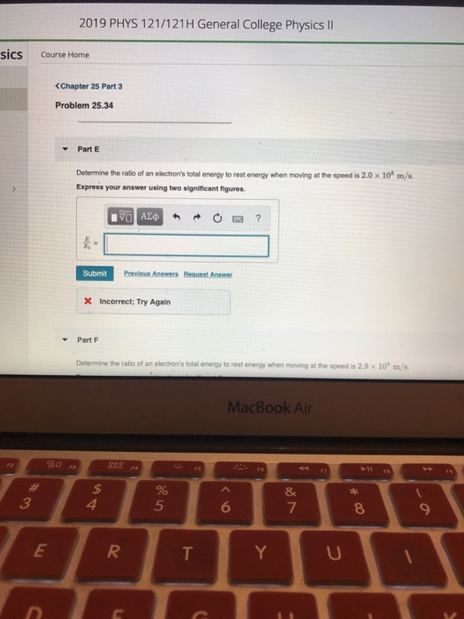 Solved 2019 PHYS 121/121H General College Physics II sics | Chegg.com