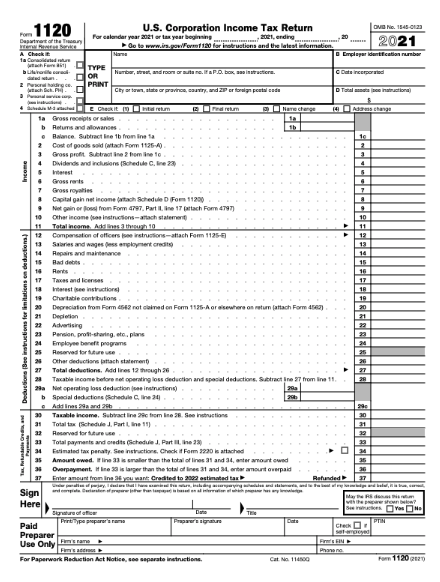 Corporate Tax Return Problem 2 Required: - Complete | Chegg.com