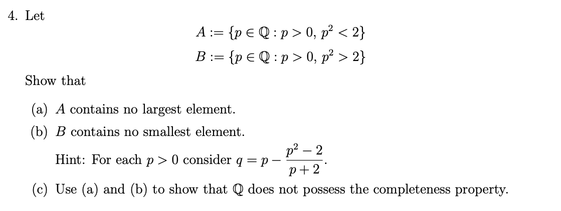 Solved This is real analysis problem. BOOK: introduction to | Chegg.com