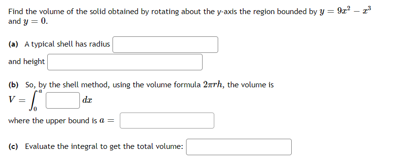 [solved] Find The Volume Of The Solid Obtained By Rotatin