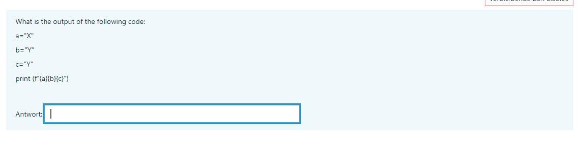 Solved What is the output of the following code: | Chegg.com
