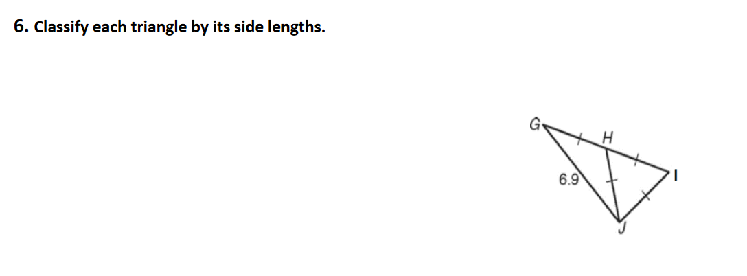 classify the triangle with sides of lengths 5 6 and 7