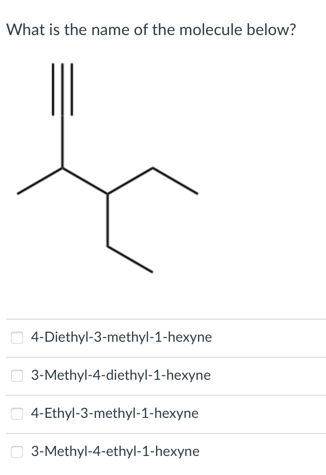 Solved What is the name of the molecule below? | Chegg.com