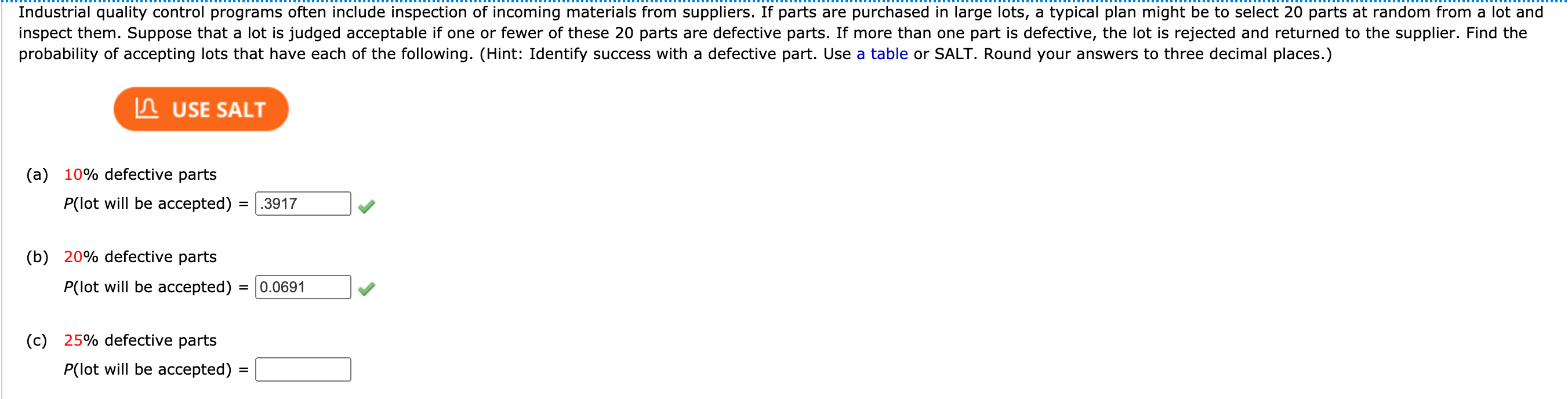 there-are-5-defective-items-in-a-large-bulk-of-items-what-is-the