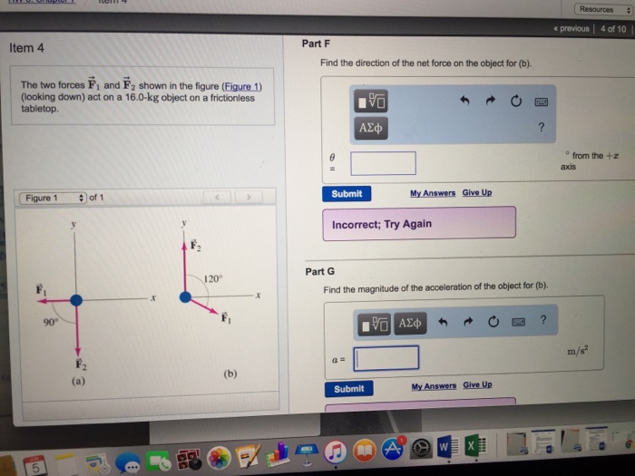 Solved The two forces F_1 vector and F_2 vector shown in the | Chegg.com