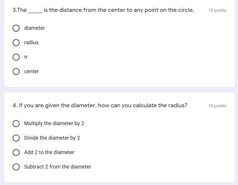 Solved 3.The is the distance from the center to any point on | Chegg.com