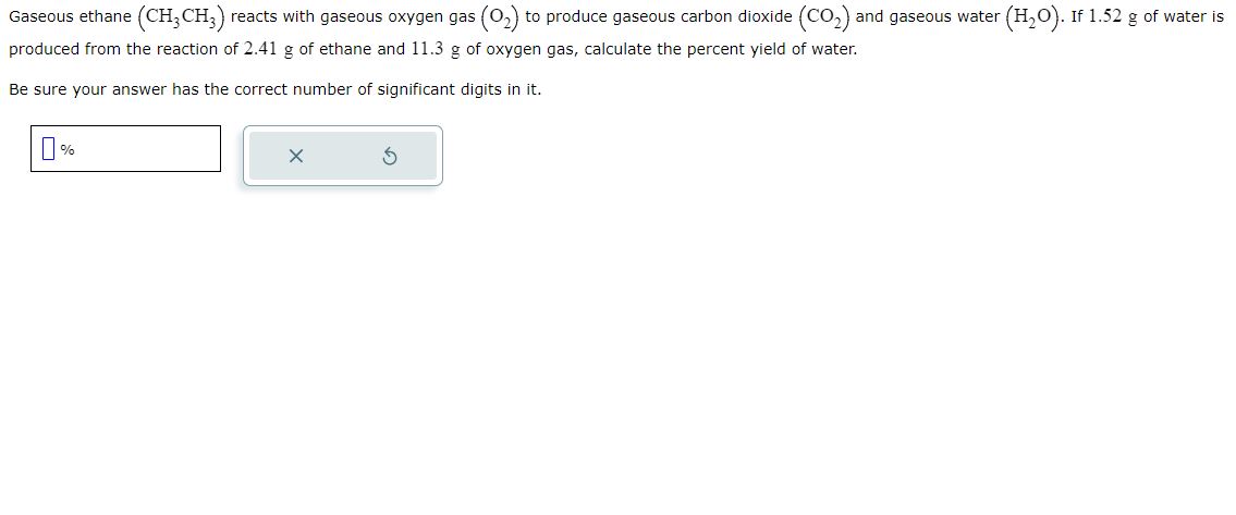 solved-gaseous-ethane-ch3ch3-reacts-with-gaseous-oxygen-chegg