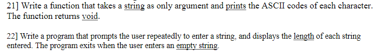 Solved 21] Write a function that takes a string as only | Chegg.com