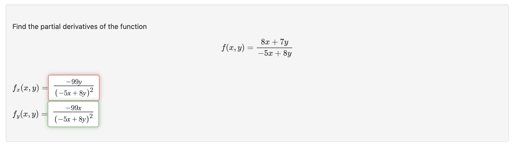 Solved Find The Partial Derivatives Of The