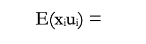Solved E(xiui)= | Chegg.com