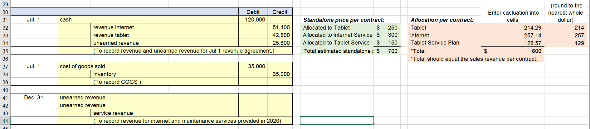 Solved Assignment #1: Revenue Recognition Due: Sunday, Week | Chegg.com