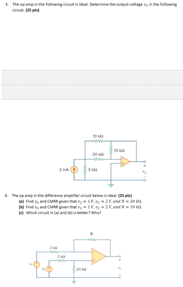 Solved 1. The inverting amplifier circuit is shown below. ( | Chegg.com