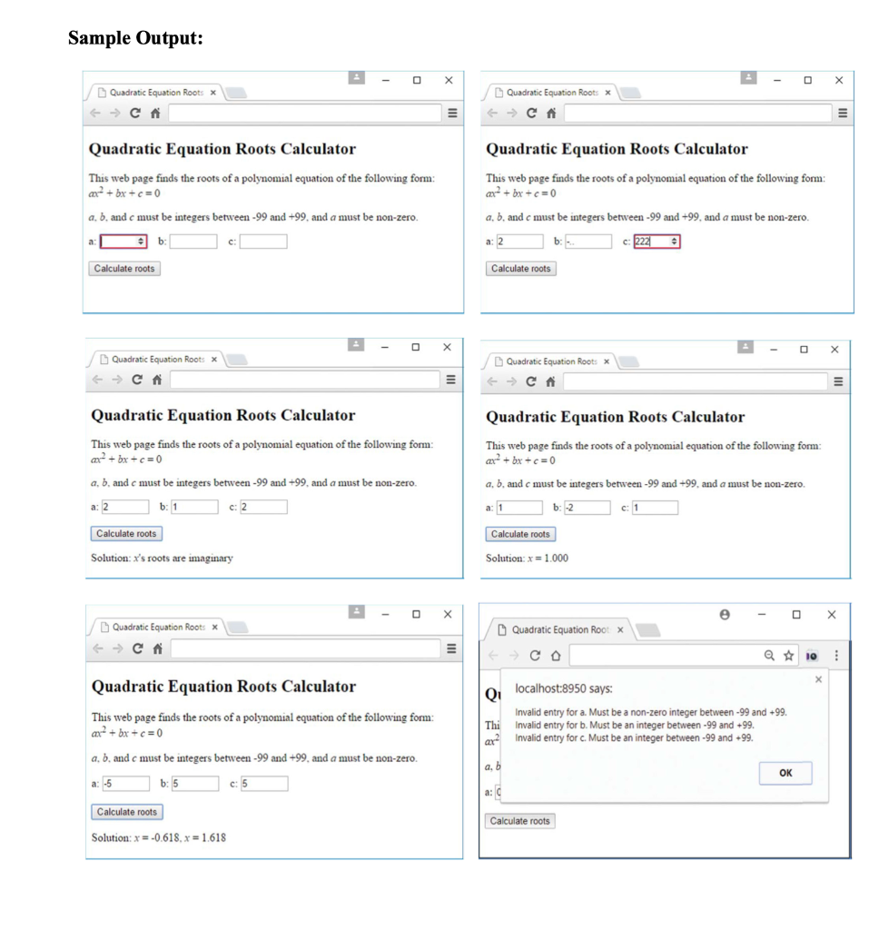 Solved QUESTION 1 Develop A Web Page That Calculates The | Chegg.com