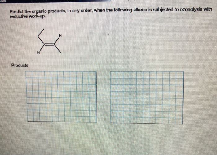 Predict The Organic Products In Any Order Solved Predict the organic products, in any order, when the | Chegg.com