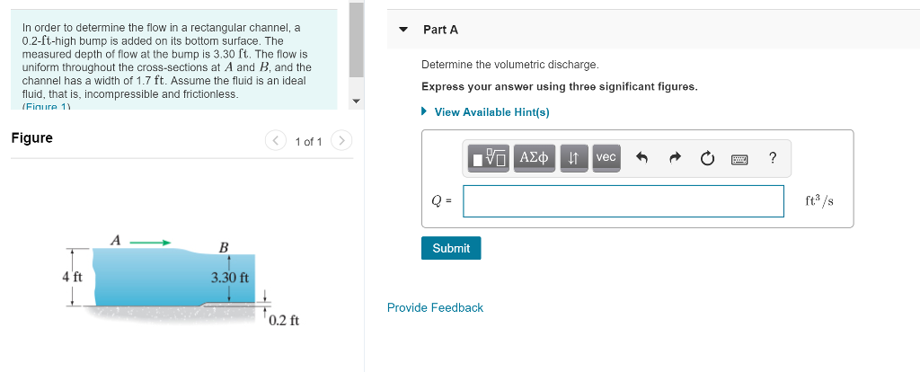 Solved In order to determine the flow in a rectangular | Chegg.com