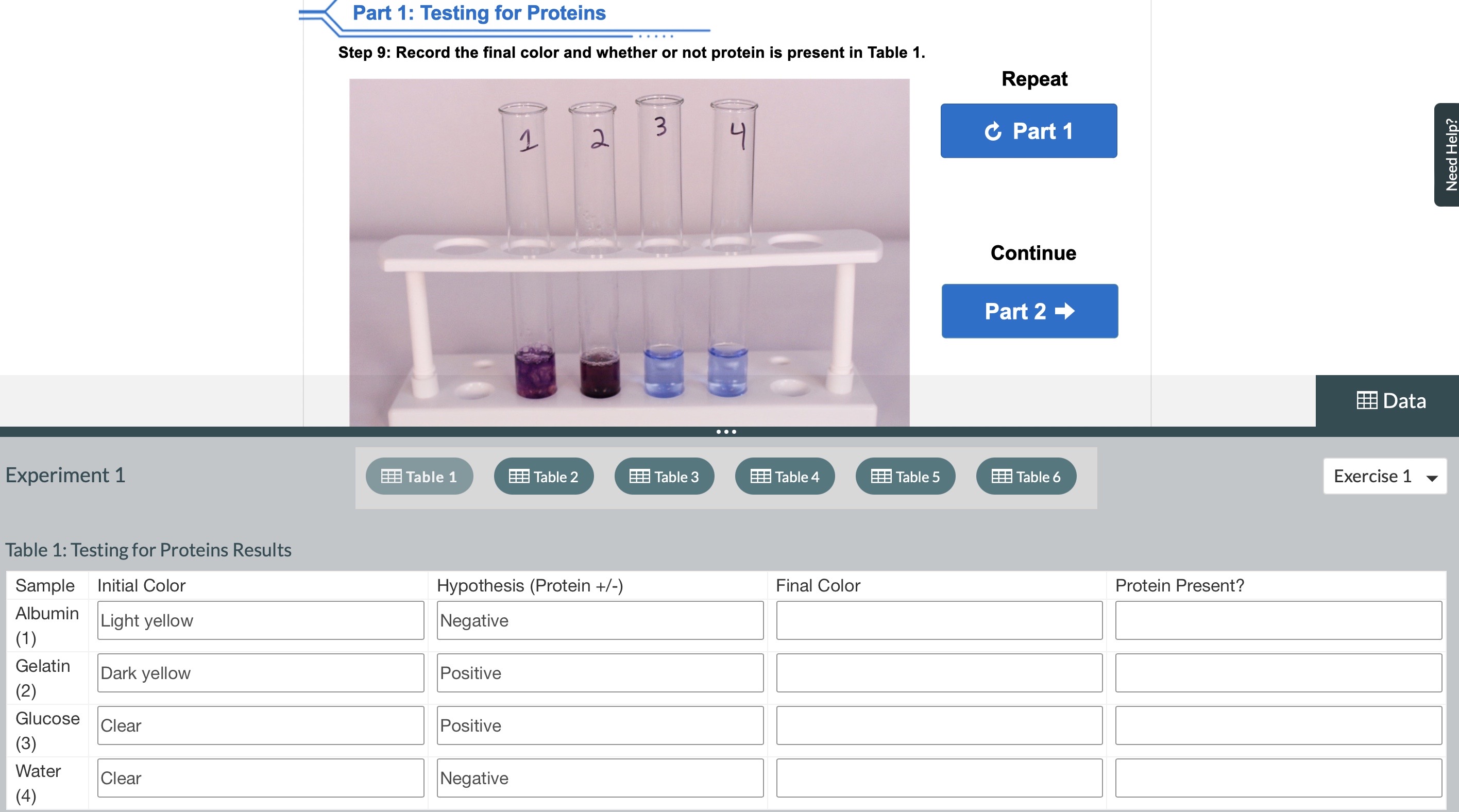 Solved Step 9: Record the final color and whether or not | Chegg.com