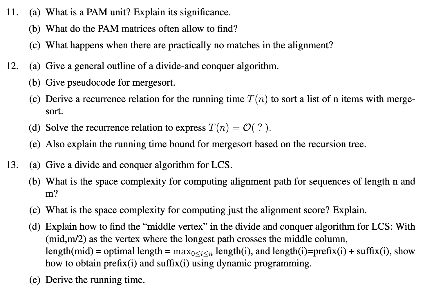 Solved 11. (a) What is a PAM unit? Explain its significance.