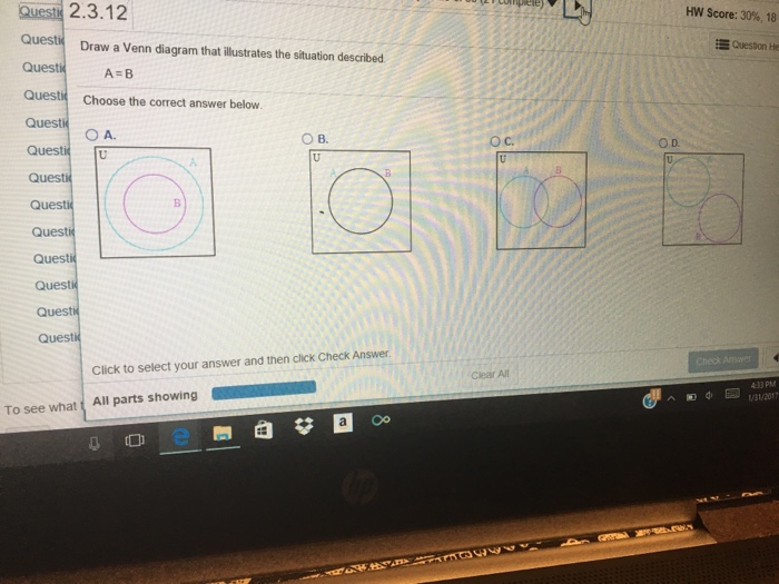 Solved Draw a Venn diagram that illustrates the situation | Chegg.com