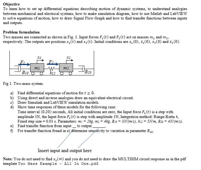 Solved Objective To learn how to set up differential