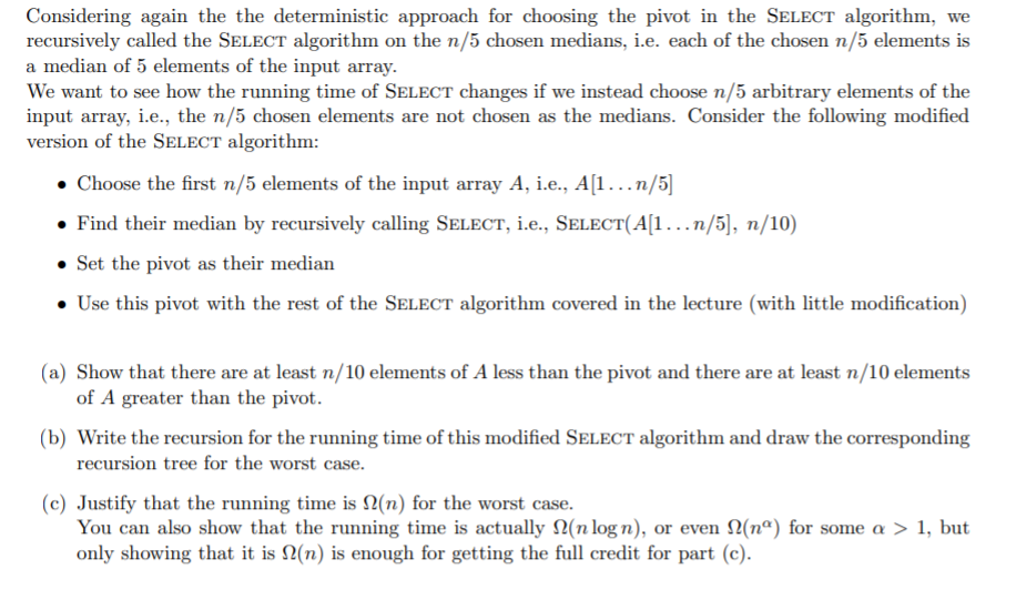 Solved Considering Again The The Deterministic Approach For | Chegg.com