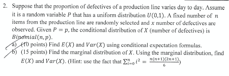 Solved 2. Suppose that the proportion of defectives of a | Chegg.com