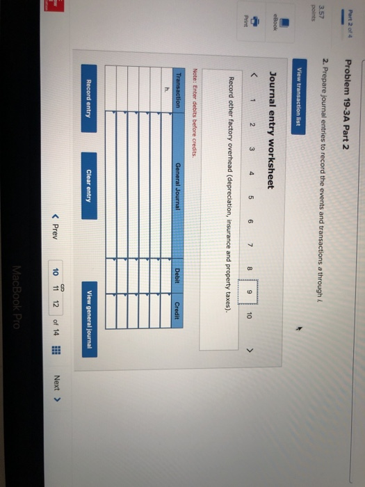 Solved Problem 19-3A Source documents, journal entries The | Chegg.com