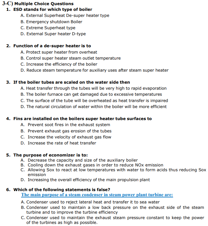 Solved 3C) Multiple Choice Questions 1. ESD stands for