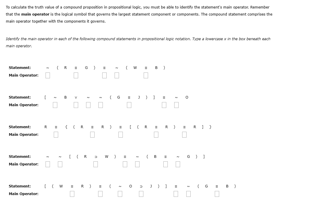 To calculate the truth value of a compound | Chegg.com