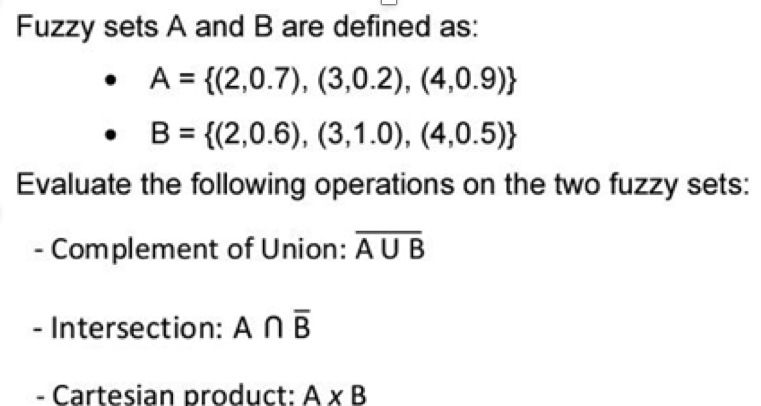 Solved Fuzzy Sets A And B Are Defined As: - | Chegg.com