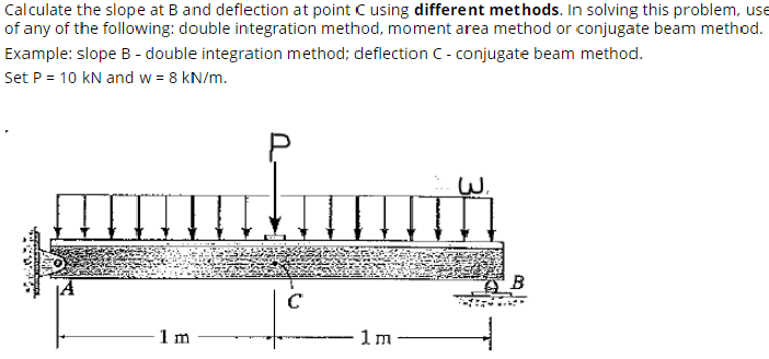 Solved Calculate The Slope At B And Deflection At Point | Chegg.com