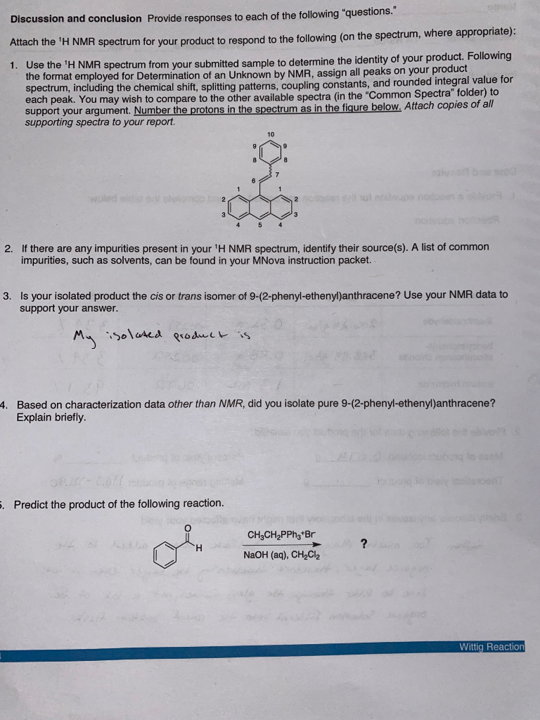 Solved With the NMR spectra provided, please assign | Chegg.com