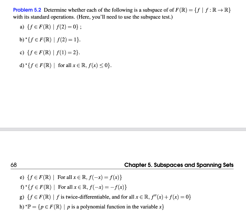 Solved Problem 5.2 Determine Whether Each Of The Following | Chegg.com