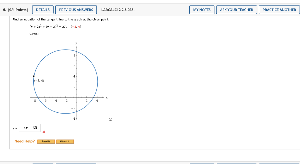 Solved Find an equation of the tangent line to the graph at | Chegg.com