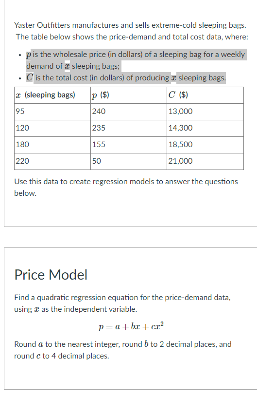 Cost of hotsell a sleeping bag