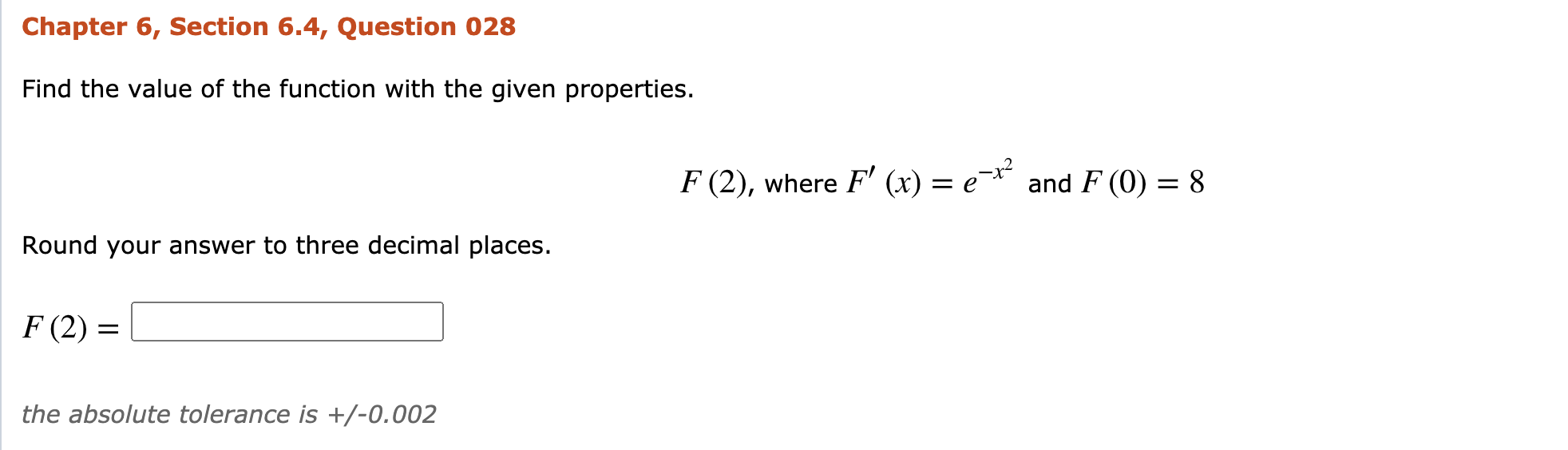 Solved Chapter 6, Section 6.4, Question 028 Find The Value | Chegg.com