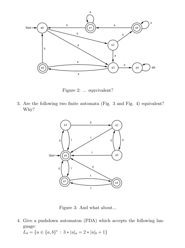 Solved 1. Give A Deterministic Finite Automaton (DFA) Which | Chegg.com