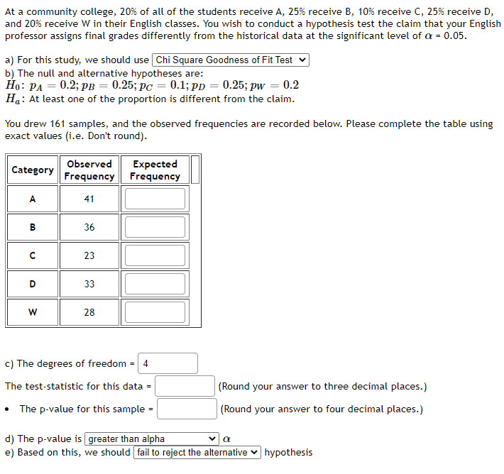 Solved At a community college, 20% of all of the students | Chegg.com
