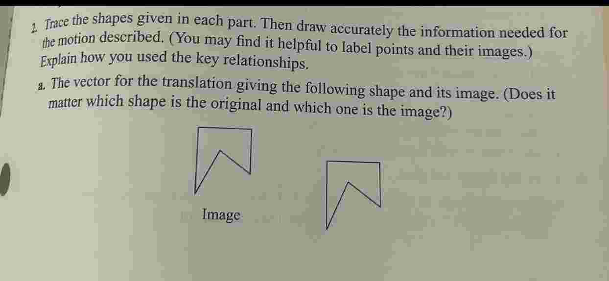 Solved Trace the shapes given in each part. Then draw | Chegg.com