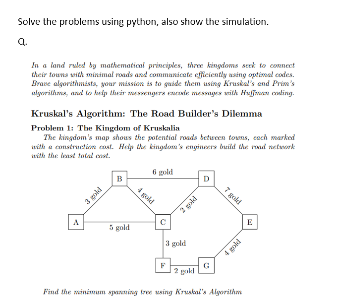 Solve the problems using python, also show the | Chegg.com