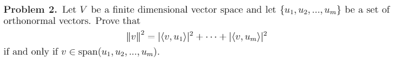 Solved Problem 2. Let V Be A Finite Dimensional Vector Space | Chegg.com