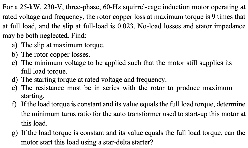 What is the difference between maximum torque and full load torque