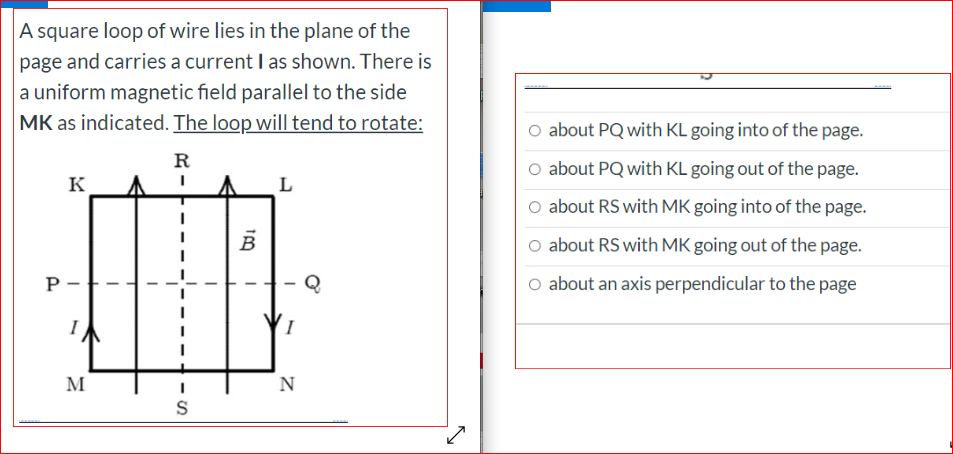 Solved A square loop of wire lies in the plane of the page | Chegg.com