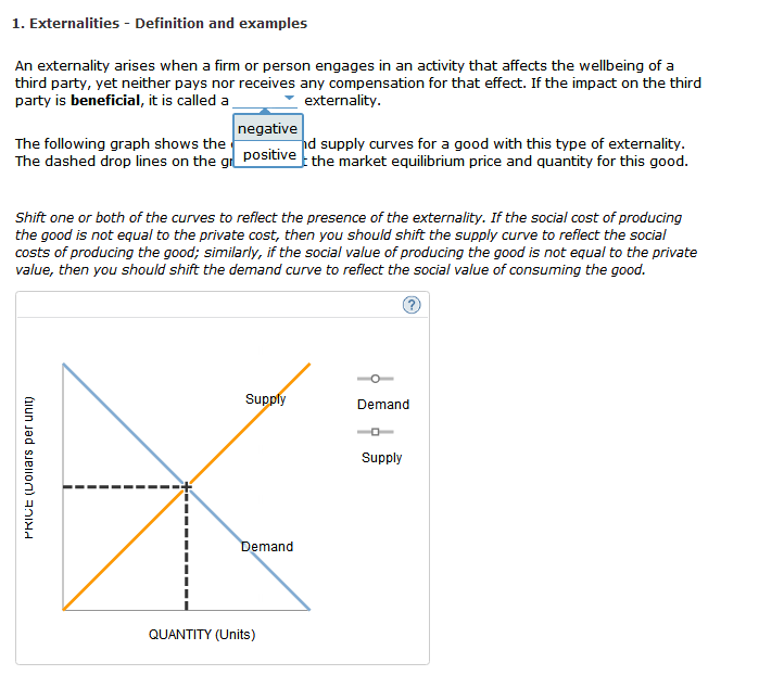 Solved 1. Externalities Definition and examples An