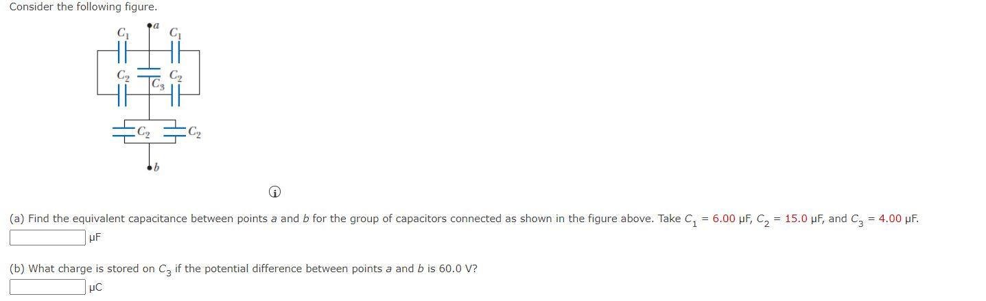 Solved Consider the following figure. a C C C, C Cg C2 b (a) | Chegg.com