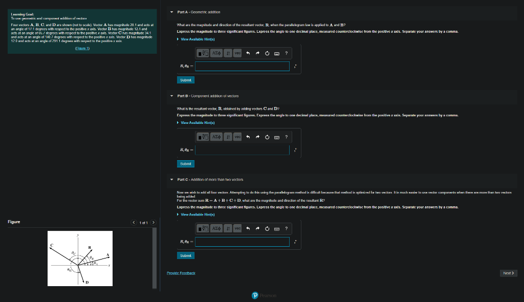 Solved Part A Geometrik Addition Learning Goal: Тоа шын | Chegg.com