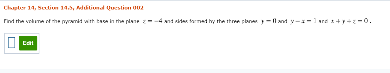 Solved Chapter 14, Section 14.5, Additional Question 002 | Chegg.com