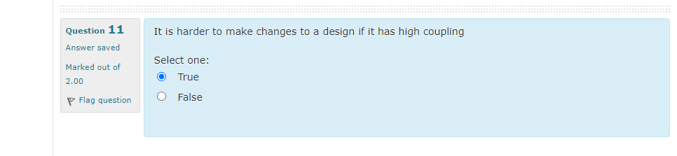 Solved Question 1 Answer saved Marked out of 2.00 P Flag | Chegg.com