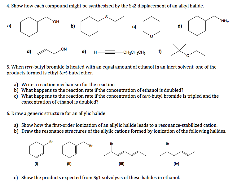 Solved Nucleophilic Substitution and Elimination (Part I) | Chegg.com