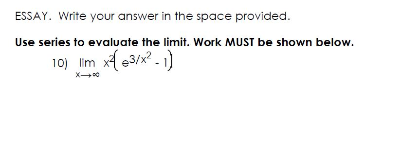 Solved ESSAY. Write your answer in the space provided. Use | Chegg.com